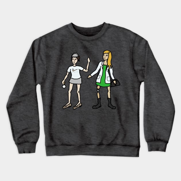 Miss Holmes and the Doctor: Modern Rule 63 Crewneck Sweatshirt by LochNestFarm